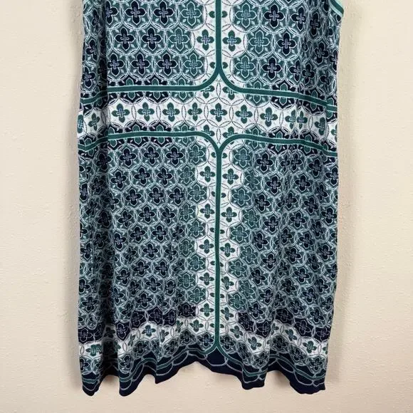 Max Studio Womens A-Line Dress Size Medium Geometric Boho Hippie Western Ranch - Picture 3 of 7